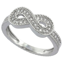 Серебряные кольца Infinity 925 с дизайном кабеля
